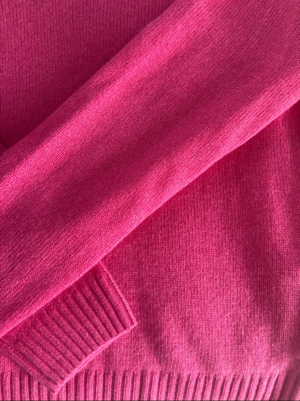 Alex Mill Hot Pink Polo Collar Cashmere Blend Sweater NWOT-never worn - Picture 3 of 6